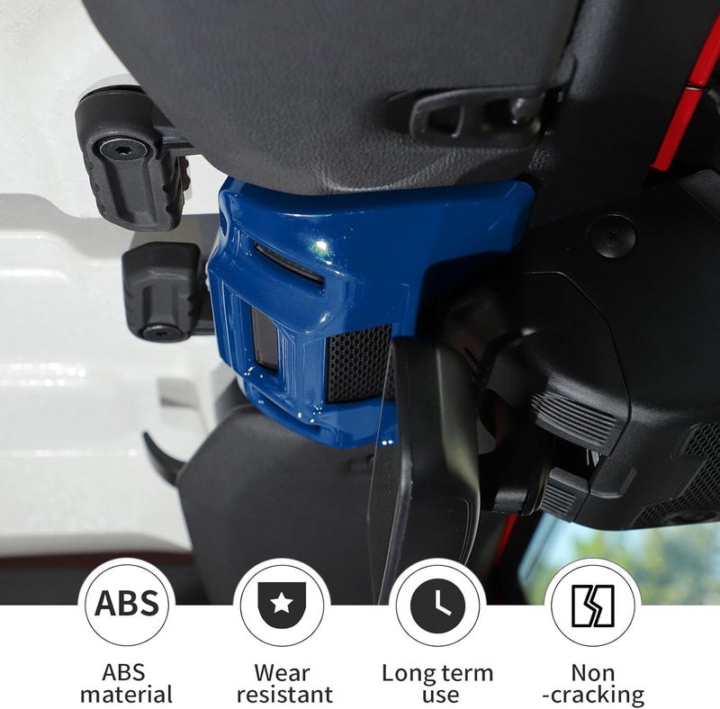 Linskip One-Touch Roof Panel Trim Compatible with 2024 2025 Jeep Wrangler JL 4XE & Gladiator JT, Overhead Feature Decor Cover for Jeep Wrangler Interior Accessories(Blue) - Image 2